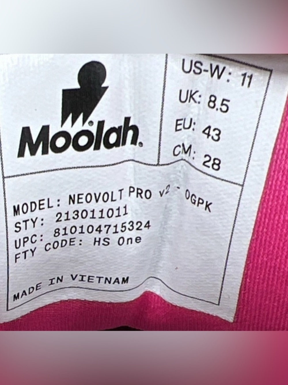 Moolah Neovolt Pro V2 Pink Orange White Basketball Shoes Women's Size 11 GUC - Picture 2 of 16